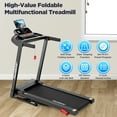 thumbnail image 2 of Famistar 3.7HP Folding Treadmill for Home w/ APP Control, 300lbs Capacity, Adjustable Incline, 64+7 Programs, Bluetooth Speakers, Electric Treadmill Running Machine, Knee Strap Gift, 2 of 15