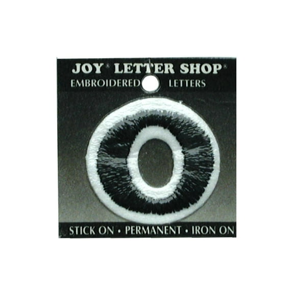 Joy Applique Letter Iron On Cooper 1.5" Black 0