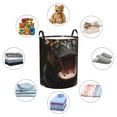 thumbnail image 4 of Balery Playful Baby Hippo Splash Cesta de ropa redonda con asas, impermeable, independiente, para ropa, juguetes, dormitorio y familia-Medium, 4 of 6