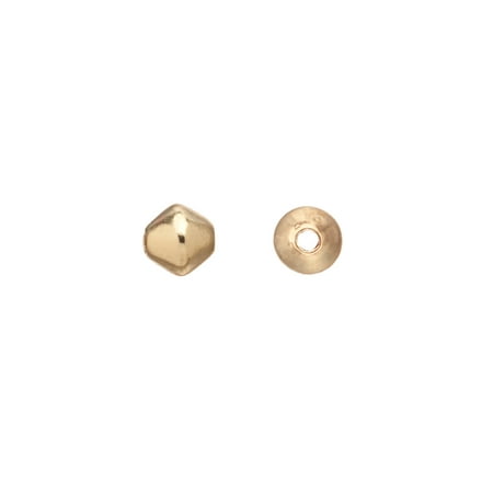 Brass Bicone - 100pcs Bicone Brass Bead 18K Gold-Finished 4mm