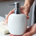 thumbnail image 2 of Comaie Ceramic Soap Dispenser Bottle Liquid Soap Dispenser with Pump Dispenser Container for Bathroom Kitchen Bathroom Accessories, 2 of 3