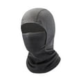 thumbnail image 3 of Pasamontañas de forro polar para niños, máscara facial completa, máscara de esquí, resistente al viento, cálida y cómoda. Gris oscuro, 3 of 9