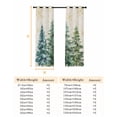 thumbnail image 6 of Fsddascl Green Christmas Tree Blackout Curtains for Bedroom/Living Room, Thermal Insulated Kitchen Curtains, Green Xmas Tree Snowflake Rustic Grommet Darkening Window Treatment Drapes 42"x63"x2, 6 of 6