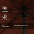 thumbnail image 3 of California Umbrella  9 ft. Aluminum Market Umbrella Push Tilt - M Black-Sunbrella-Terracotta, 3 of 5