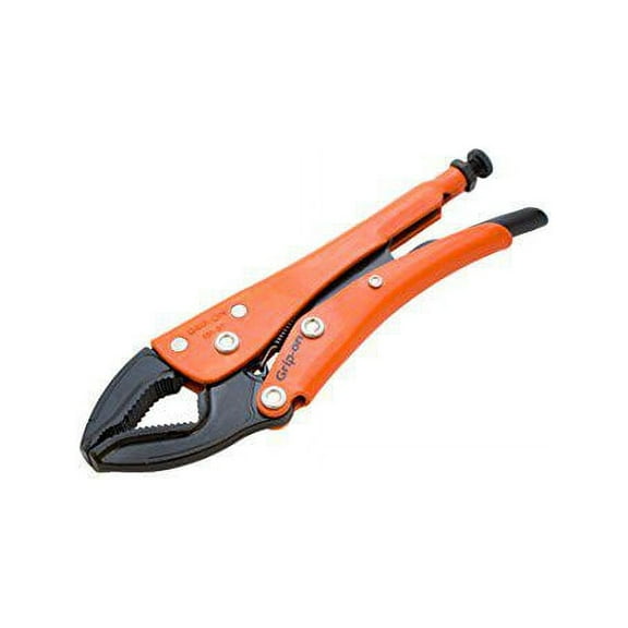 grip-on 13107 7-inch optimum grip locking pliers in orange epoxy
