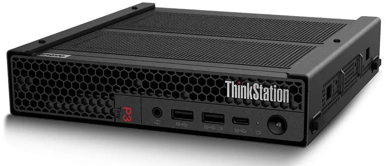 Lenovo ThinkStation Workstation Mini Desktop (Intel i9-14900, NVIDIA T400 4GB, 16GB DDR5, 256GB PCIe SSD, WiFi 6, Bluetooth 5.3, 300W PSU, RJ-45, 1x DP; 3x mDP, HDMI, Win 11 Pro)