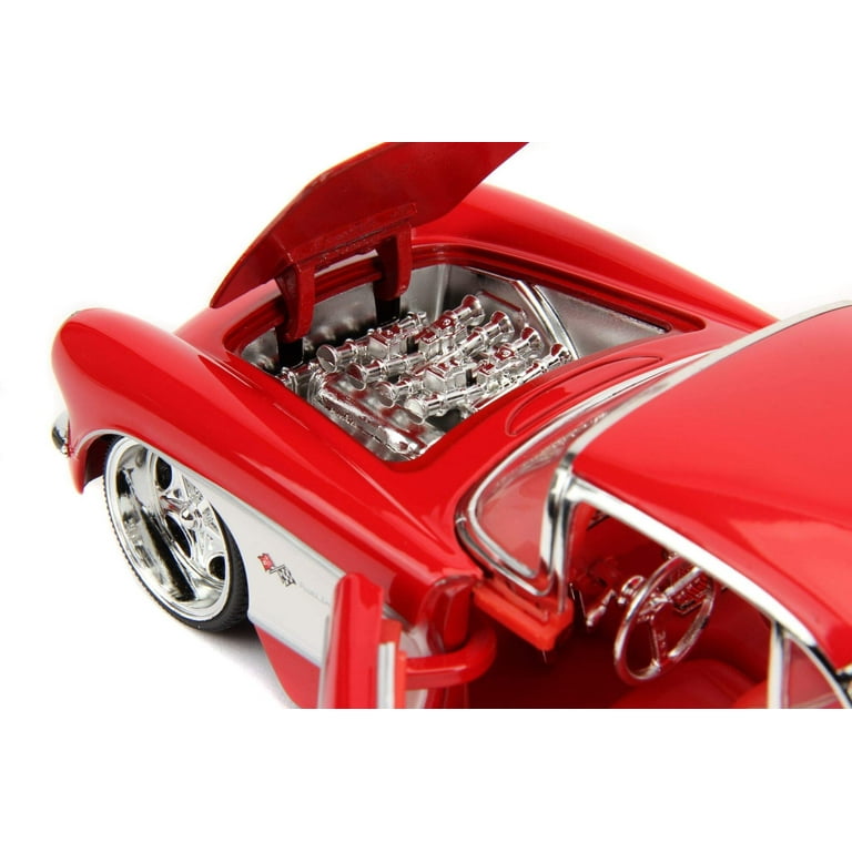1957 Chevrolet Corvette Black w/White Top and Wolfman