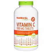 NutriBiotic Vitamin C 1000 Mg Tablets, 500 Count