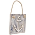 thumbnail image 5 of Northlight 7.25” Blue and White Cape Cod Inspired Anchor Wall Hanging Plaque, 5 of 9