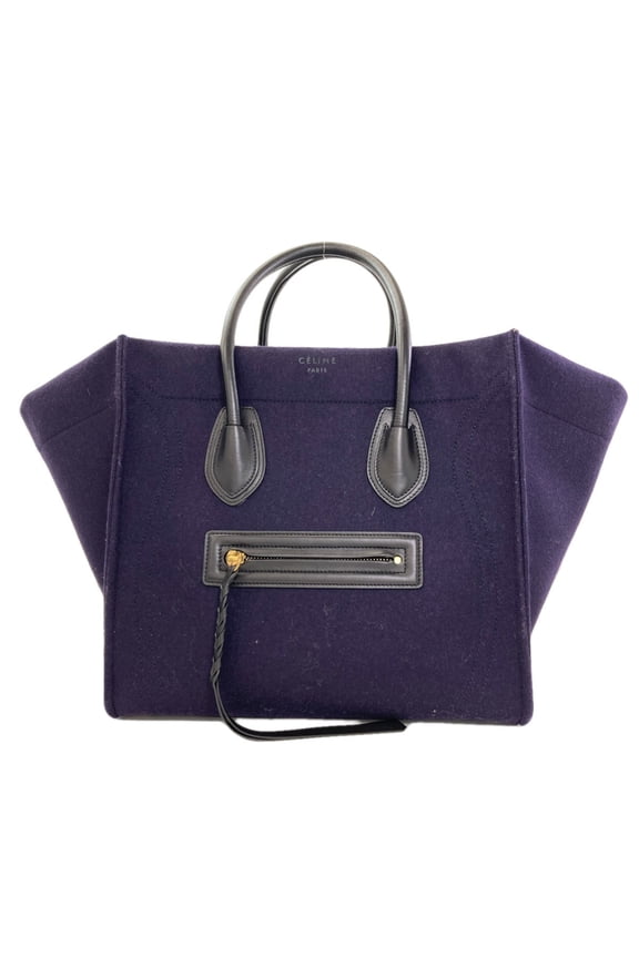 Pre-Owned Celine Luggage Phantom Tote Bag, Felt/Leather, Women's CELINE