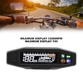 thumbnail image 3 of LED Fuel Level Gauge, Speedometer 0 To 199KM/H LCD Display Odometer  for Racing Motorbike, 3 of 7