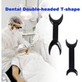 thumbnail image 1 of Retractor dental, retractor de mejillas dental en forma de T Retractor quirúrgico de apertura de boca de doble cabeza para blanqueamiento dental Herramienta de ortodoncia dental (6 piezas, B, 1 of 2