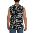 thumbnail image 4 of Easygdp Pasta Bacon Men's Breathable Tank Tops Sleeveless Sporty T Shirts for Basketball, Mountaineering, Bodybuilding -X-Large, 4 of 8