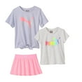 thumbnail image 4 of PUMA Girls’ 3-Piece Active Set (T-Shirt & Skort) Purple,6, 4 of 8