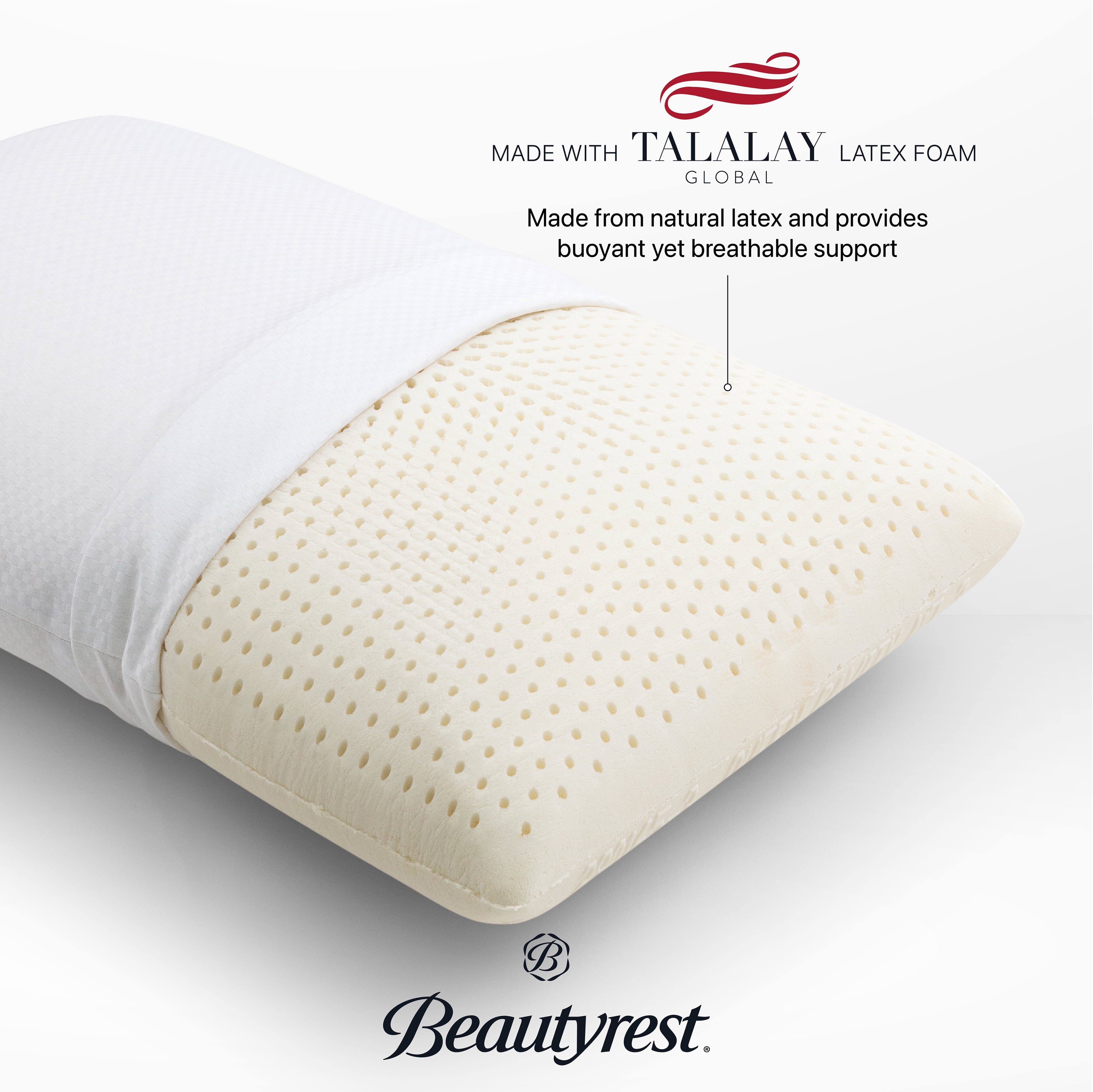 Beautyrest talalay latex clearance pillow