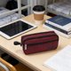 thumbnail image 5 of Estuche de pana, caja organizadora de gran capacidad – bolsa de papelería de 3 niveles con múltiples compartimentos, bolsa portátil para bolígrafos de alta gama, diseño duradero y texturizado, 5 of 6
