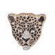 thumbnail image 3 of Broche de solapa con forma de animal de cristal y diamantes de imitación con cabeza de leopardo moteada y esmalte negro vintage (dorado), 3 of 5