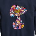 thumbnail image 3 of Peanuts - Snoopy Silhouette Pattern - Toddler And Youth Crewneck Fleece Sweatshirt, 3 of 6