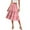 Pink, variant on WTOBBY Women's Casual High Waist Drawstring A-line Solid Color Skirt with Pockets, Flowy Maxi Design for Everyday Wear, Bohemian Style Elastic Waist Skirt,Army Green L