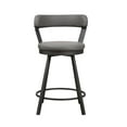 thumbnail image 3 of OakvillePark Belmar Swivel Counter Height Barstool (Set of 2), Gray, 3 of 6
