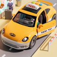 thumbnail image 6 of bxhwj Taxi Toy Car for Kids, Push and Go Educational Toy with Music & Traffic Sounds, Interactive Learning Vehicle for Toddlers Ages 0-12, Classic Blue and Yellow Cab Design, 6 of 6