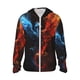 thumbnail image 1 of Fotbe Red And Blue Fire Bird Chaqueta con Protección Solar UPF 50+ para Hombre y Mujer, Camisa con Capucha y Bolsillos-Medium, 1 of 7
