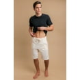 thumbnail image 5 of Men's Cottonique M17709 Latex Free Organic Cotton Drawstring Lounge Short (Natural L/XL), 5 of 5