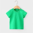thumbnail image 2 of Utoimkio Toddler Boys Girls Solid Short Sleeve Crewneck T-Shirts Summer Casual Tee Tops for Boys Girls, 2 of 5