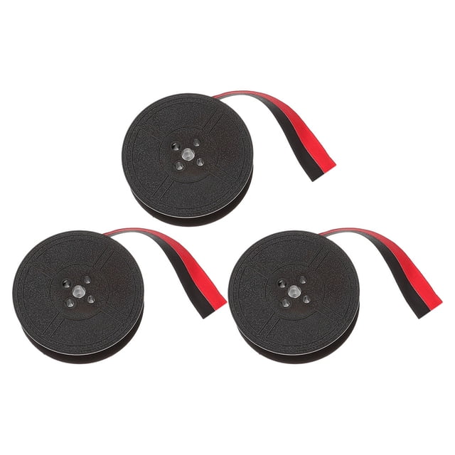 Raindrops 3rolls High Density Typewriter Ribbon Refill Black Red Color Compatible With Mechanical Typewriters Print