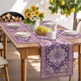 thumbnail image 6 of Placemats Set of 6, Purple Bohemian Place Mats Retro Boho Medieval Mural Tablemats Washable Placemat Table Decoration for Kitchen Table Dinner Party Home Decor Indoor Outdoor 13x19 Inch, 6 of 9
