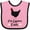 Pink and Black, variant on Inktastic Chicken Lover Eggstra Cute Girls Baby Bib