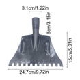 thumbnail image 3 of AYktou Snow Shovel Ice Scraper Cleaning Shovel, Hevay Duty Stainless Steel Ice Chopper Walkway Ice Snow Removal Without Handle Multifunctional Saw Tooth Sharp Edge Flat Shovel Floor Cleaning Tool, 3 of 6