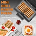 thumbnail image 2 of Prensa Eléctrica para Paninis Baker's Friend Mini de 2 Rebanadas, 2 of 7