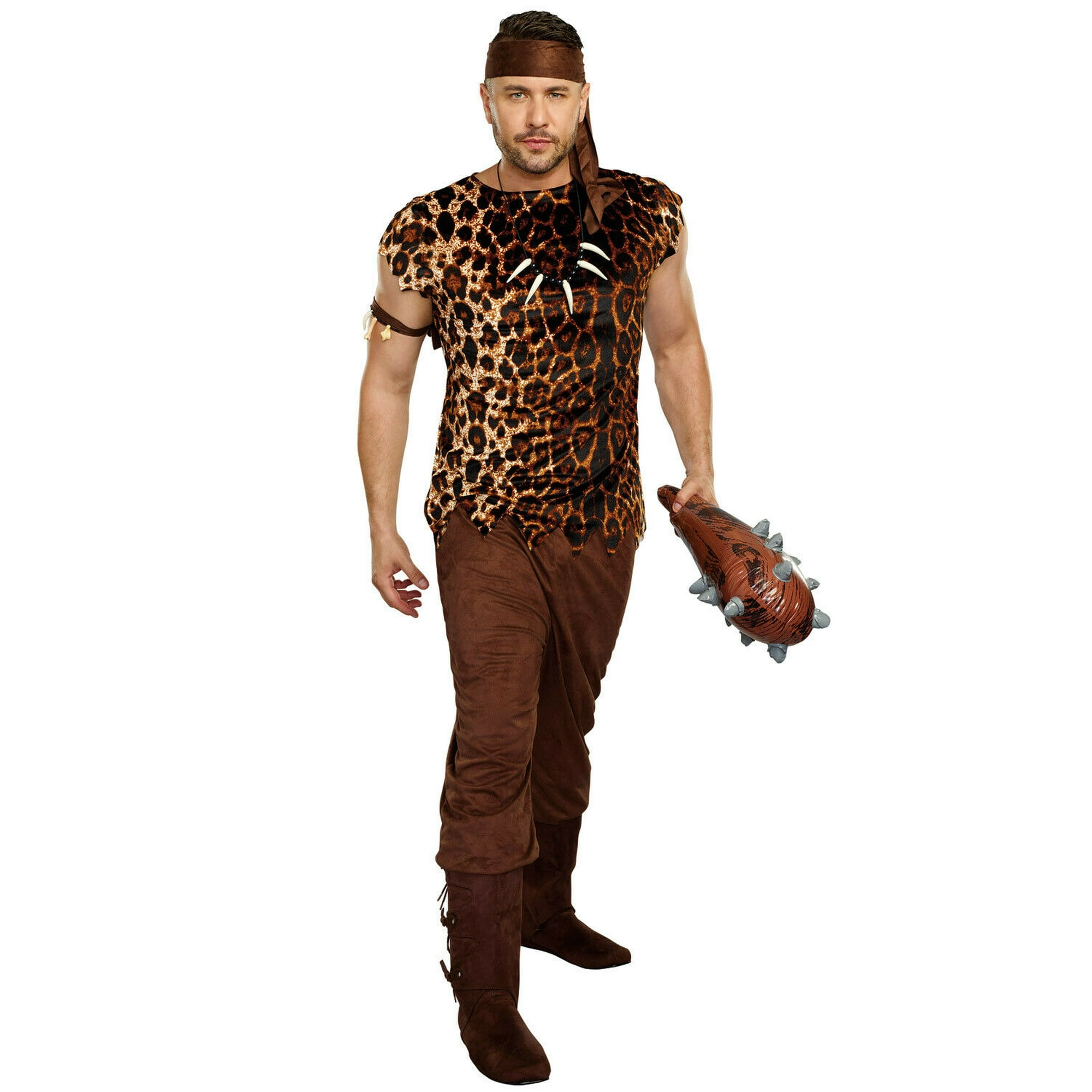 ex río Mimar Caveman Adult Men's Costume Prehistoric Cave Man Wild Animal Print MD-XXL |  Walmart Canada