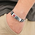 thumbnail image 2 of Magnetia Medical Alert Bracelets for Men, Strong Durable Stainless Bracelet Medical Id Bracelets, 2 of 7
