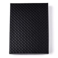 thumbnail image 2 of Rhombus Textured Cardboard Jewelry Boxes with Black Sponge for Jewelry Gift Packaging Rectangle Black 16x12x3.2cm Inside: 15.3×11.3cm., 2 of 4