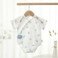thumbnail image 2 of YunPes Baby Side Snap Bodysuit Kimono Onsies Boy Girl Cotton Basic Pattern Bodysuits 4 Month Old Baby Girl, 2 of 9