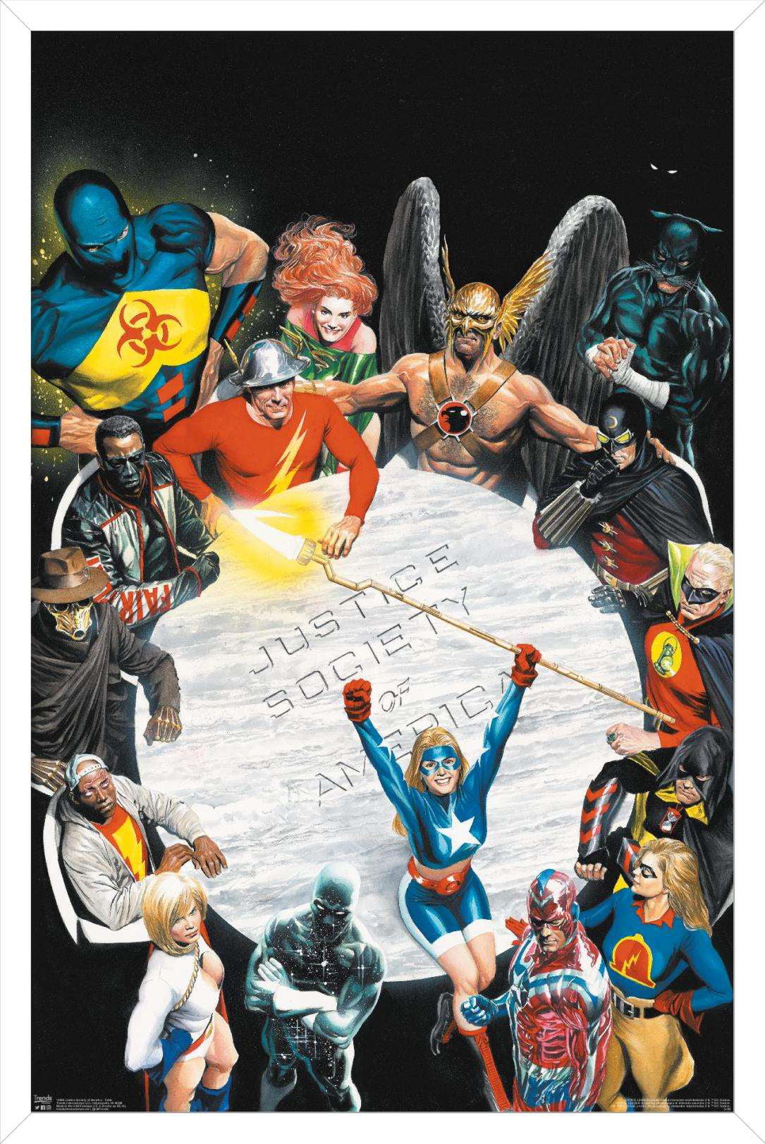 DC Comics - The Justice Society of America - Table Meeting Wall Poster,  