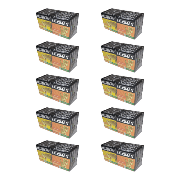 Cerillos Talismán 100 cajitas de 50 pzas c/u | 5,000 cerillos cabeza verde | Diseño zodiacal | Papel reciclado