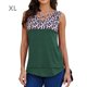 thumbnail image 1 of Camiseta sin mangas con cuello en V y estampado de leopardo Camiseta sin mangas de verano para mujer, Verde, XL Inevent AP002393-04, 1 of 6