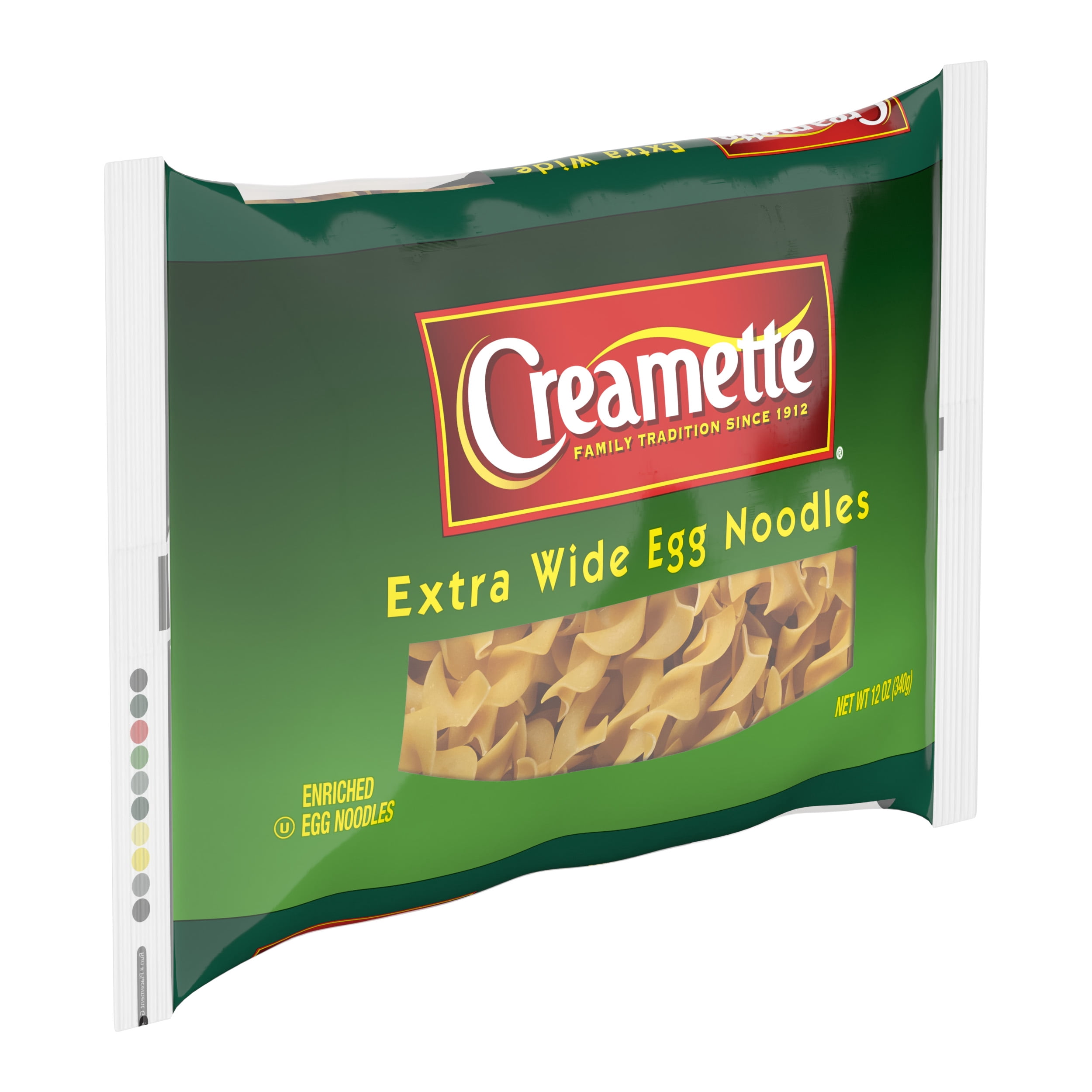 (2 pack) Creamette Extra Wide Egg Noodles Pasta, 12-Ounce Bag
