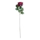 thumbnail image 2 of Elegante ramo de rosas artificiales de franela para jardín nórdico. Rosa roja, 2 of 8