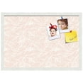 thumbnail image 2 of PinPix 26x18 Custom Cork Bulletin Board Peach White Poster Board Has a Fabric Style Canvas Finish, Framed in Peach White, by ArtToFrames (PinPix-1874), 2 of 5