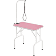 thumbnail image 2 of Alden Design 32"L Adjustable Foldable Pet Grooming Table, Pink, 2 of 10