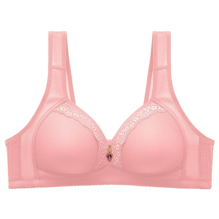 Viadha Pasties Bras for Women Lace Sexy Comfortable Breathable Anti-Exhaust  Printing Non-Wired Bra 