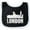 Black and White, variant on Inktastic London England City Skyline with Grunge Boys or Girls Baby Bib