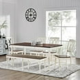 thumbnail image 2 of Shelby 6 Piece Dining Set Distressed White - Table, Bench, & 4 Chairs, 2 of 2