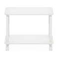 thumbnail image 2 of Furinno Turn-N-Tube Modern Rectangle End Table, Side Table with Casters, White/White, 2 of 5
