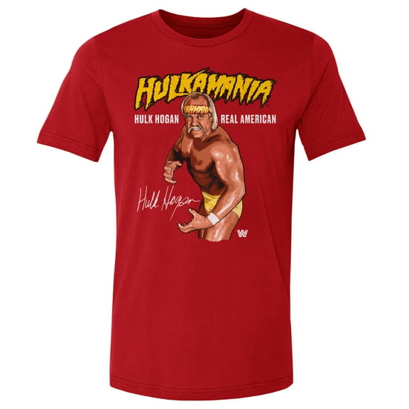 Men's 500 Level Red Hulk Hogan Hulkamania Pose T-Shirt