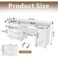thumbnail image 2 of Montary 57.5" 4-in-1 Folding Sewing Table with Lockable Wheels and Cabinet - Multipurpose Craft Station, Computer Desk,Kitchen Storage & Side Desk with Compact Design for Apartments,White, 2 of 9